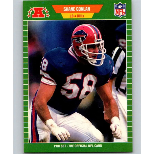 1989 Pro Set #19 Shane Conlan NM-MT Buffalo Bills Football Card Image 1