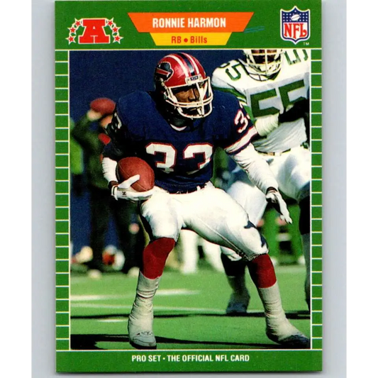 1989 Pro Set #20 Ronnie Harmon NM-MT Buffalo Bills Football Card Image 1