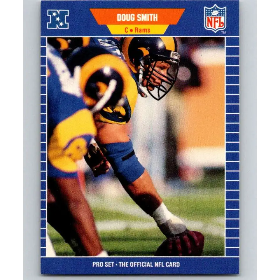 1989 Pro Set #208 Doug Smith NM-MT Los Angeles Rams Football Card Image 1