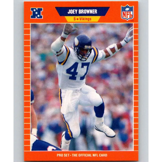 1989 Pro Set #227 Joey Browner NM-MT Minnesota Vikings Football Card Image 1