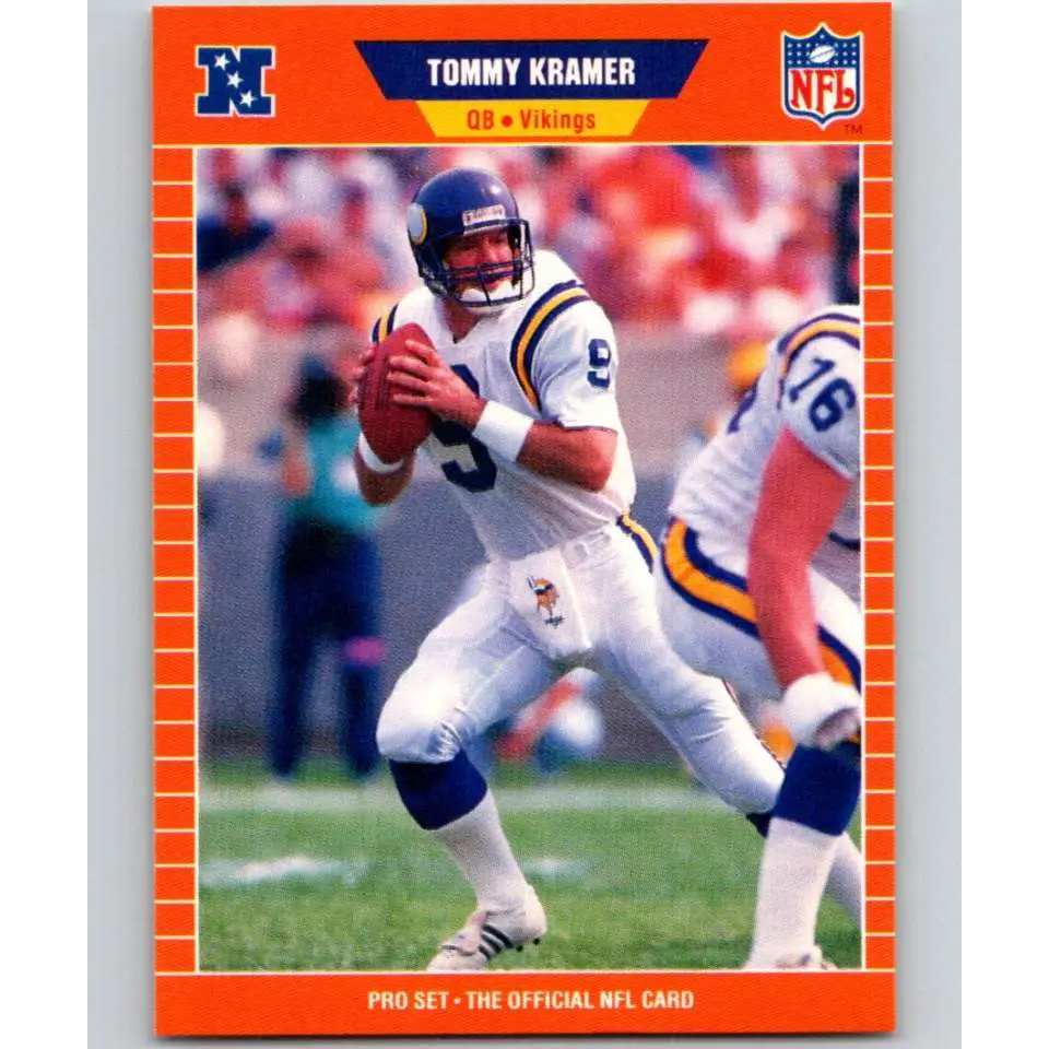 1989 Pro Set #232 Tommy Kramer NM-MT Minnesota Vikings Football Card Image 1