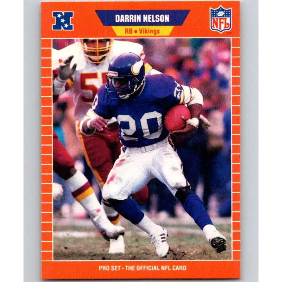 1989 Pro Set #238 Darrin Nelson NM-MT Minnesota Vikings Football Card Image 1