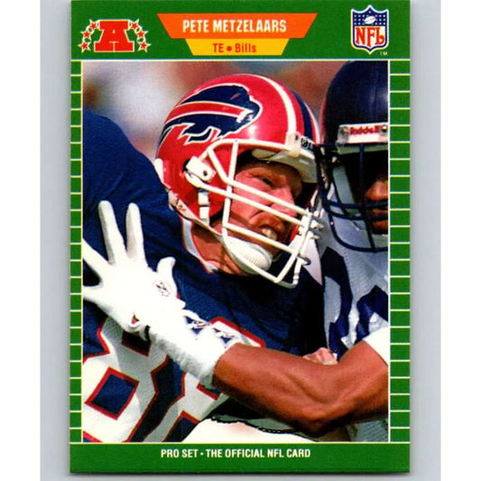 1989 Pro Set #24 Pete Metzelaars NM-MT Buffalo Bills Football Card Image 1
