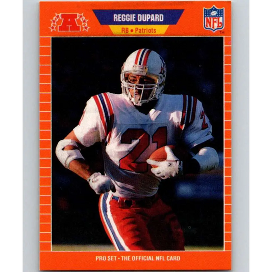 1989 Pro Set #246 Reggie Dupard NM-MT New England Patriots Football Card Image 1