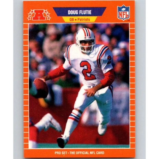 1989 Pro Set #249 Doug Flutie NM-MT New England Patriots Football Card Image 1