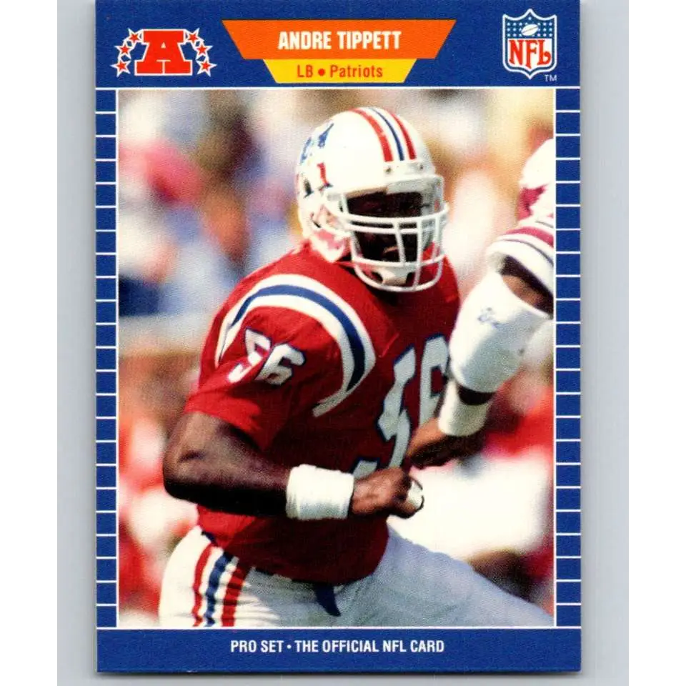 1989 Pro Set #258 Andre Tippett NM-MT New England Patriots Football Card Image 1