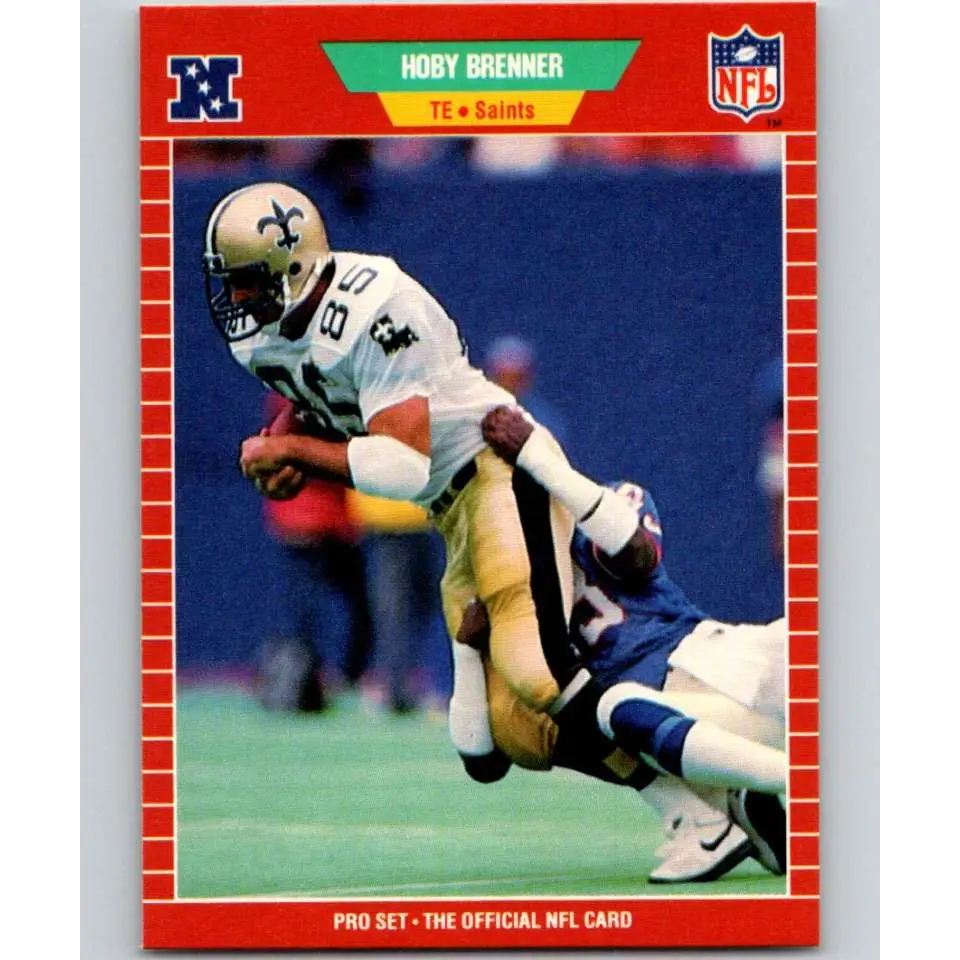 1989 Pro Set #262 Hoby Brenner NM-MT New Orleans Saints Football Card Image 1