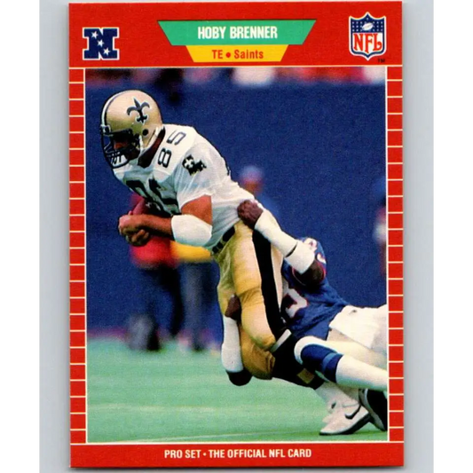 1989 Pro Set #262 Hoby Brenner NM-MT New Orleans Saints Football Card Image 1