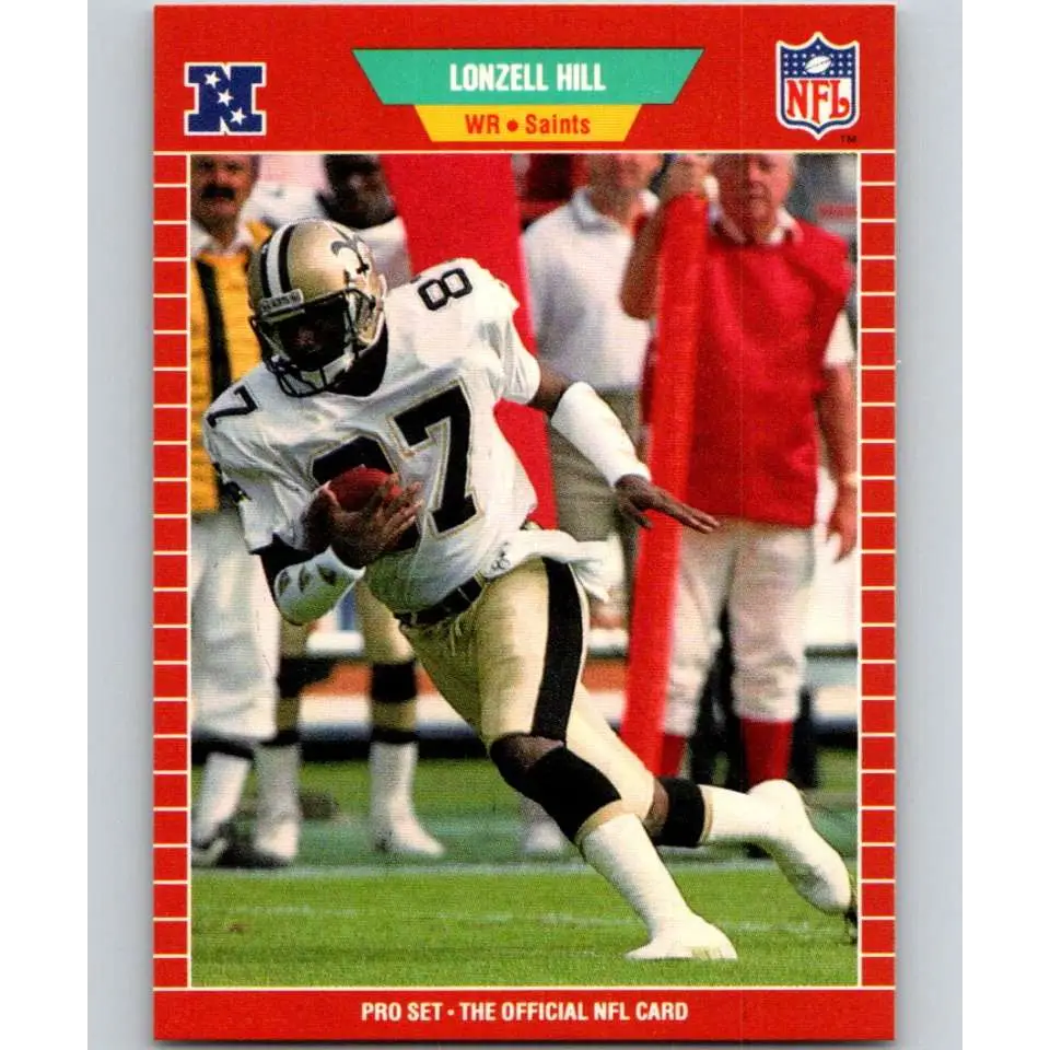 1989 Pro Set #268 Lonzell Hill NM-MT New Orleans Saints Football Card Image 1