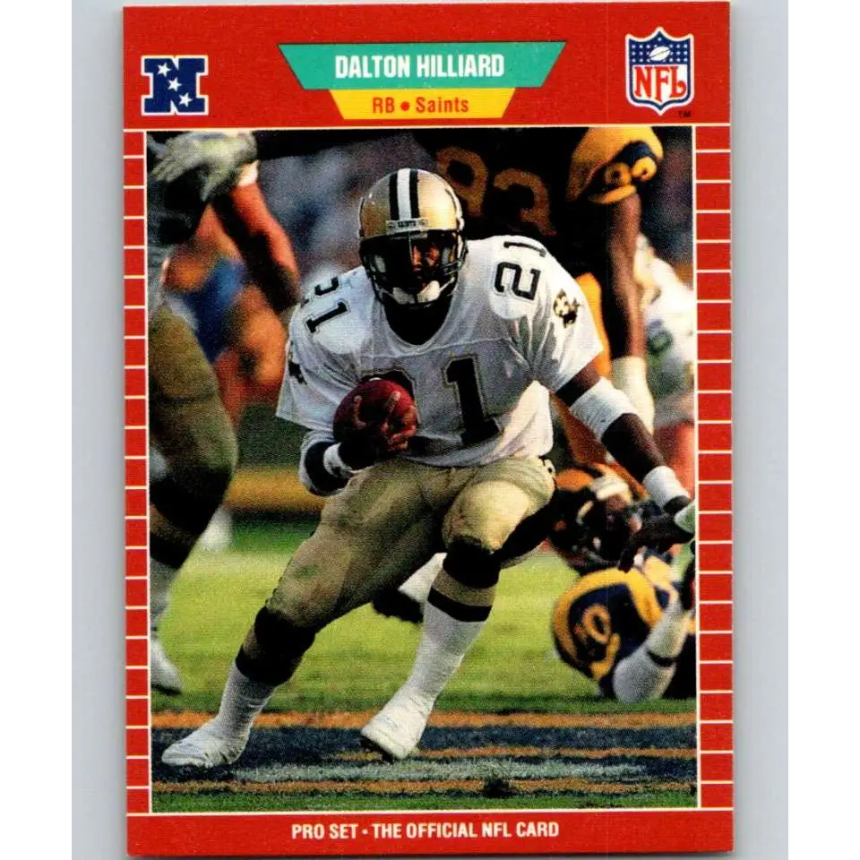 1989 Pro Set #269 Dalton Hilliard NM-MT New Orleans Saints Football Card Image 1