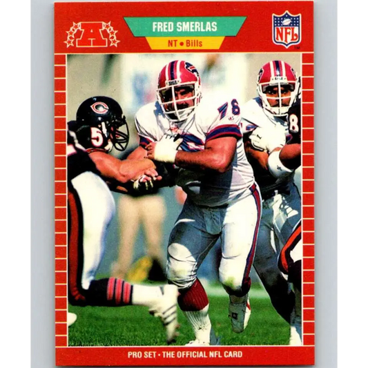 1989 Pro Set #27 Fred Smerlas NM-MT Buffalo Bills Football Card Image 1