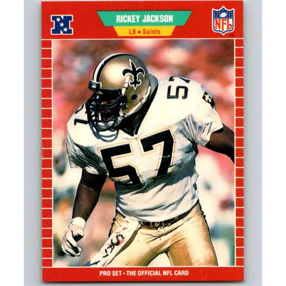 1989 Pro Set #270 Rickey Jackson NM-MT New Orleans Saints Football Card Image 1
