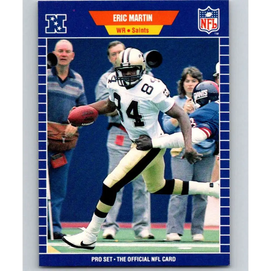 1989 Pro Set #272 Eric Martin NM-MT New Orleans Saints Football Card Image 1