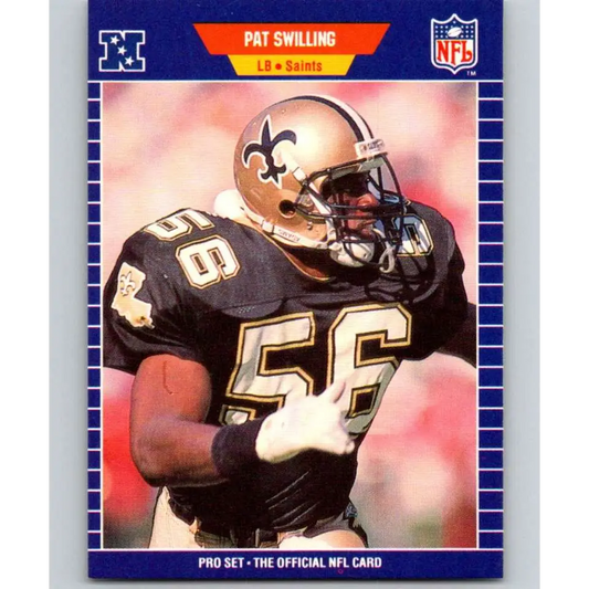 1989 Pro Set #276 Pat Swilling NM-MT New Orleans Saints Football Card Image 1