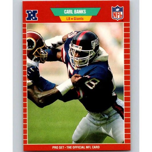 1989 Pro Set #280 Carl Banks NM-MT New York Giants Football Card Image 1