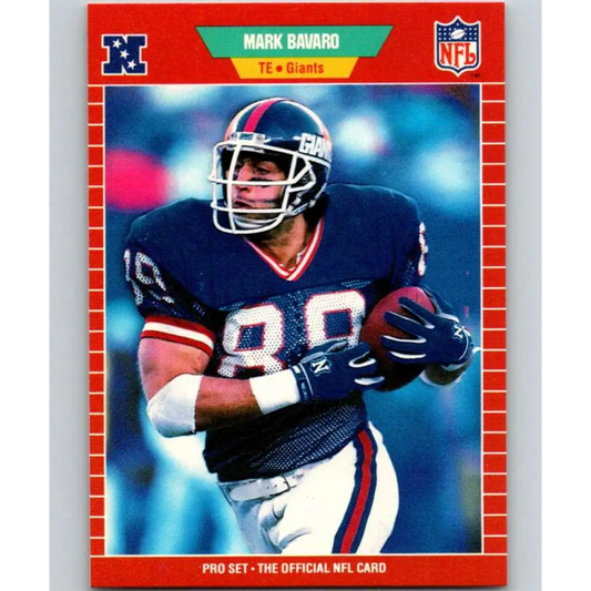 1989 Pro Set #281 Mark Bavaro NM-MT New York Giants Football Card Image 1