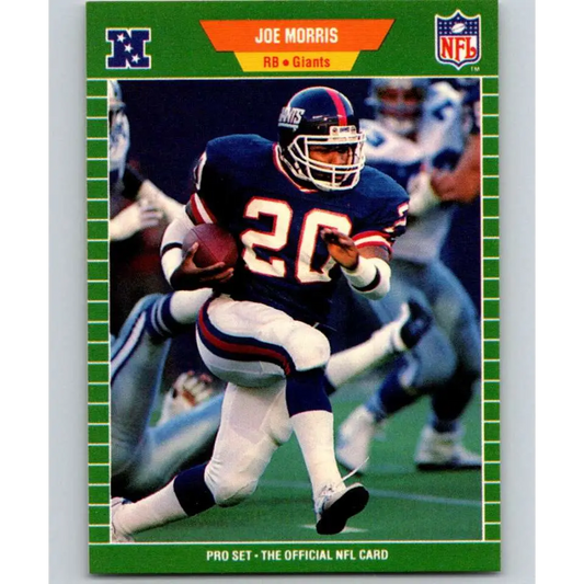 1989 Pro Set #289 Joe Morris NM-MT New York Giants Football Card Image 1