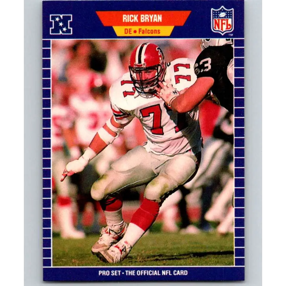 1989 Pro Set #3 Rick Bryan NM-MT Atlanta Falcons Football Card Image 1