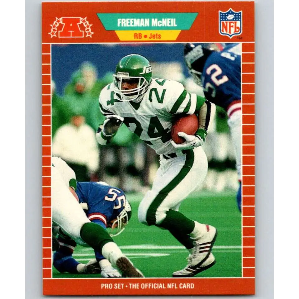 1989 Pro Set #304 Freeman McNeil NM-MT New York Jets Football Card Image 1