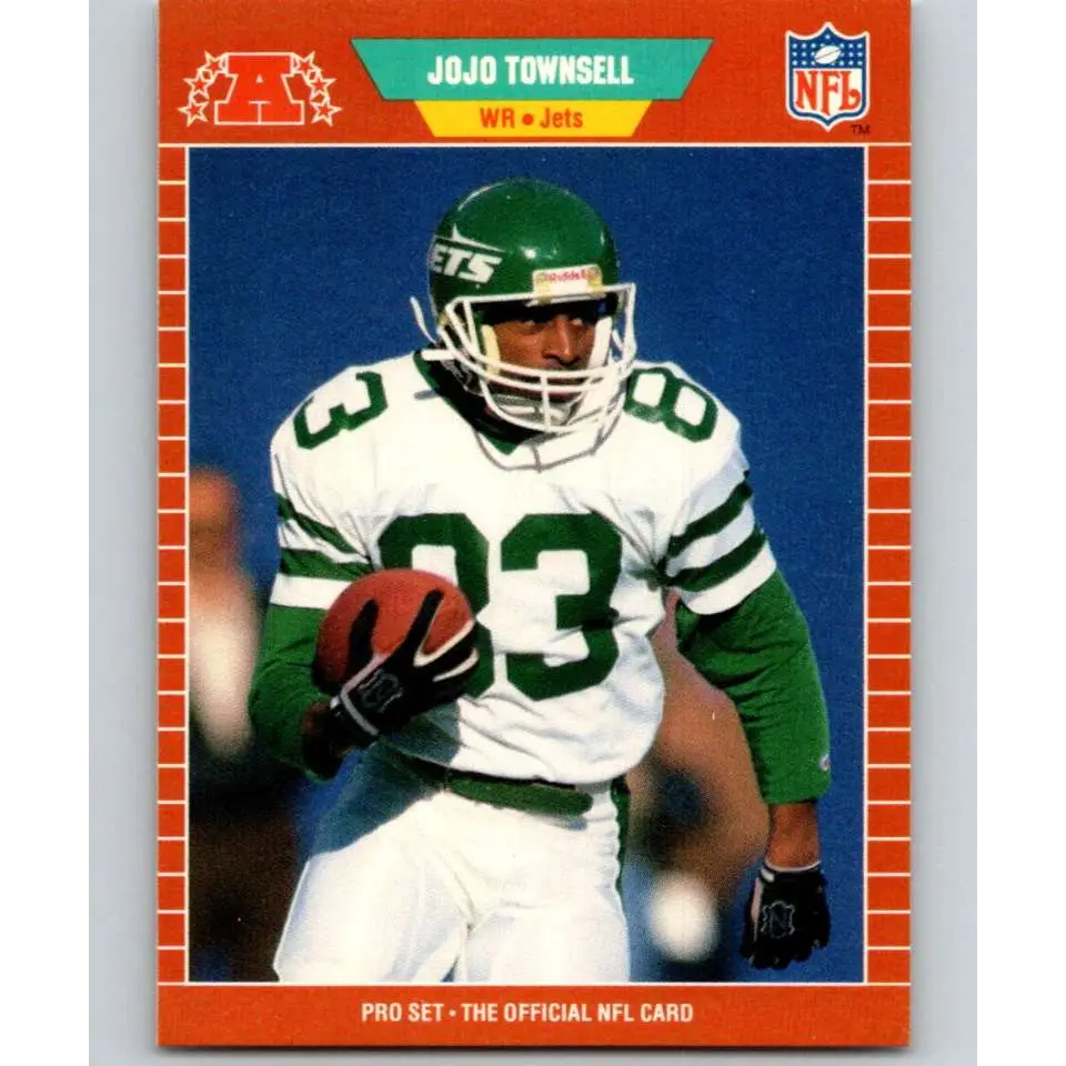 1989 Pro Set #309 Jo Jo Townsell NM-MT New York Jets Football Card Image 1