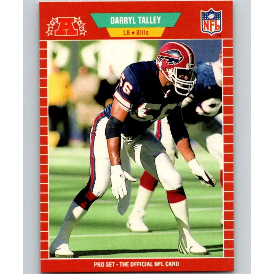 1989 Pro Set #31 Darryl Talley NM-MT Buffalo Bills Football Card Image 1