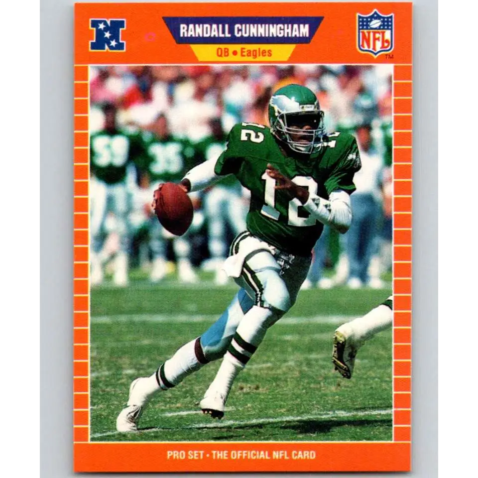1989 Pro Set #315 Randall Cunningham NM-MT Philadelphia Eagles Football Card Image 1
