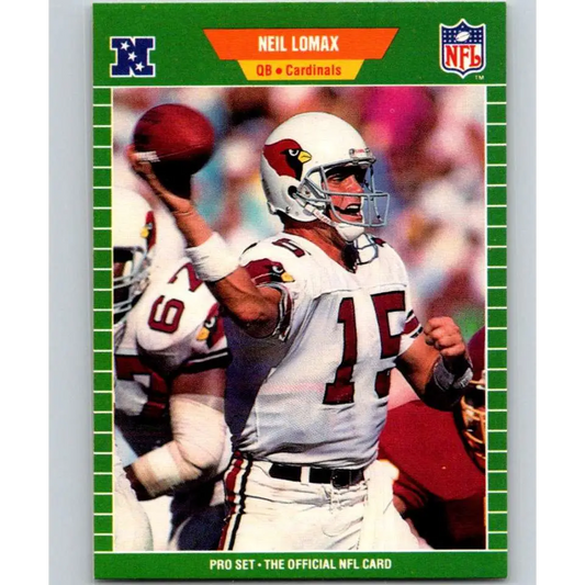 1989 Pro Set #331 Neil Lomax NM-MT Phoenix Cardinals Football Card Image 1