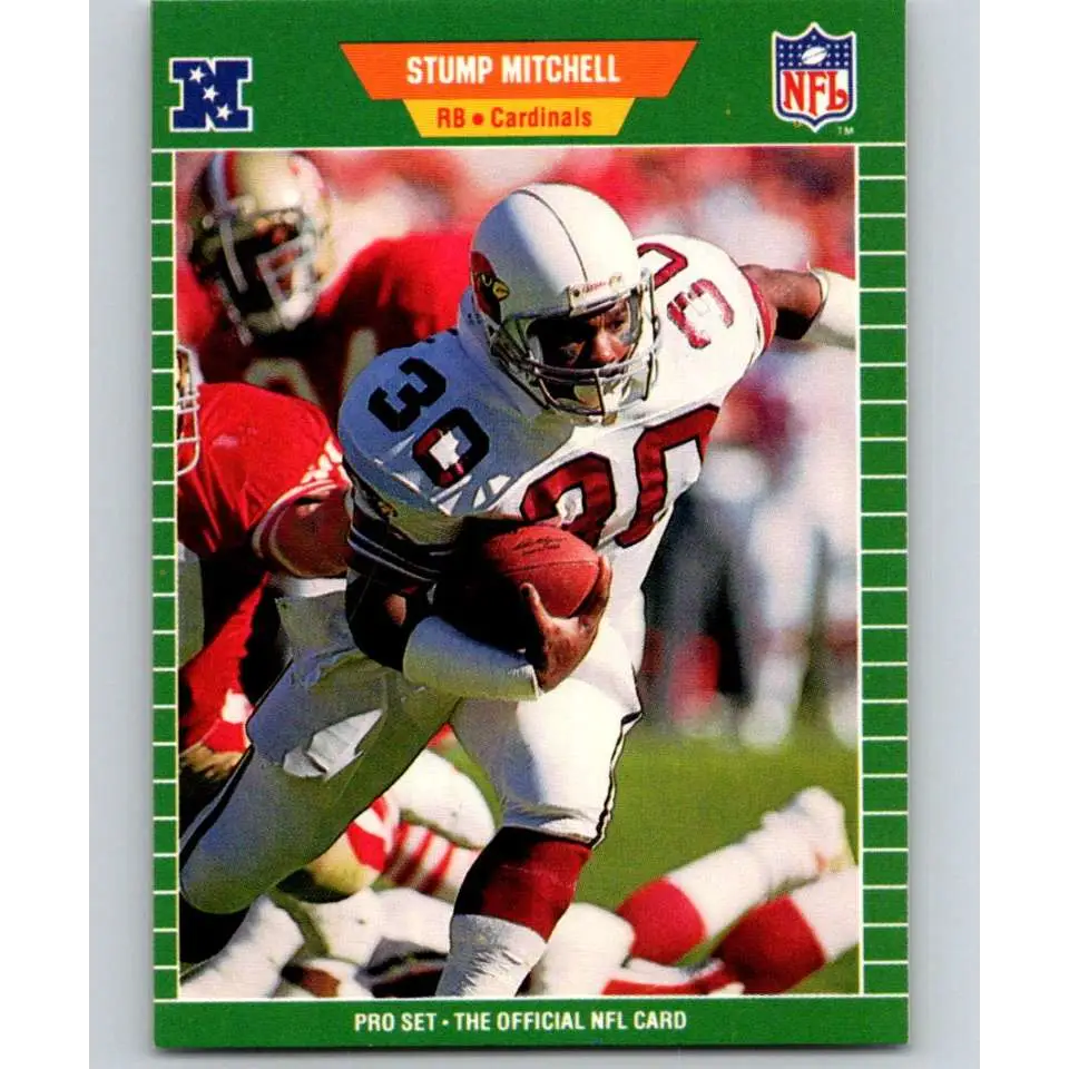 1989 Pro Set #333 Stump Mitchell NM-MT Phoenix Cardinals Football Card Image 1