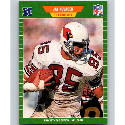 1989 Pro Set #335 Jay Novacek NM-MT RC Rookie Phoenix Cardinals Football Card Image 1