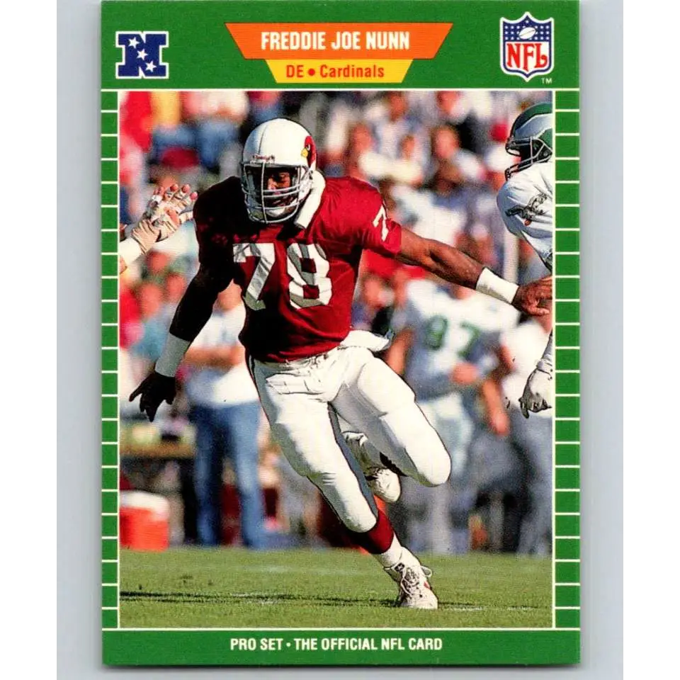 1989 Pro Set #336 Freddie Joe Nunn NM-MT Phoenix Cardinals Football Card Image 1