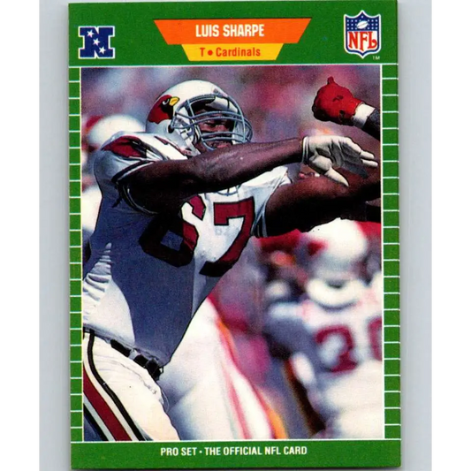 1989 Pro Set #337 Luis Sharpe NM-MT Phoenix Cardinals Football Card Image 1