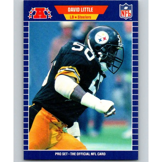 1989 Pro Set #352 David Little NM-MT Pittsburgh Steelers Football Card Image 1