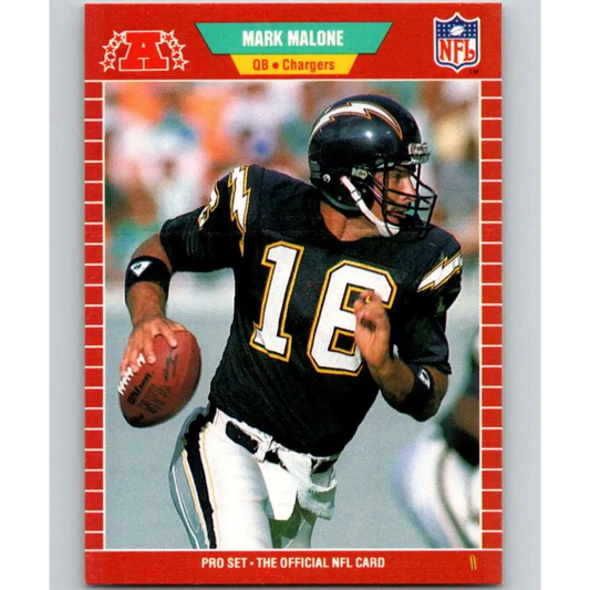 1989 Pro Set #362 Mark Malone NM-MT San Diego Chargers Football Card Image 1