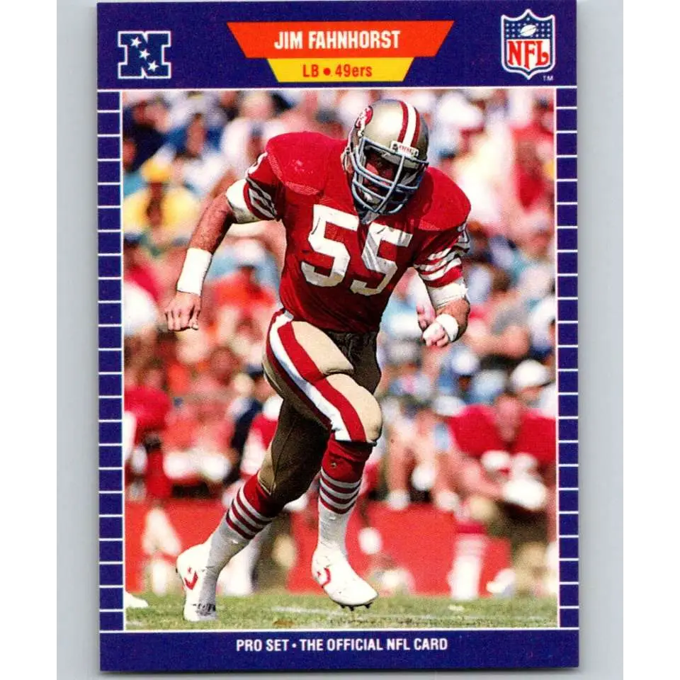 1989 Pro Set #374 Jim Fahnhorst NM-MT San Francisco 49ers Football Card Image 1