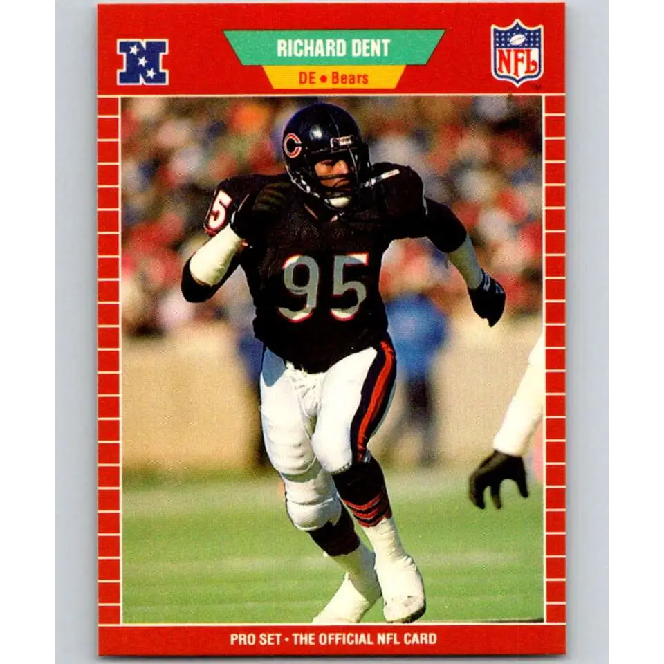 1989 Pro Set #38 Richard Dent NM-MT Chicago Bears Football Card Image 1