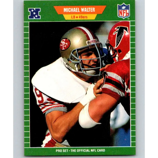 1989 Pro Set #386 Michael Walter NM-MT San Francisco 49ers Football Card Image 1