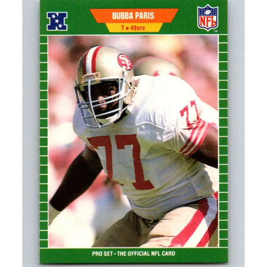 1989 Pro Set #387 Bubba Paris NM-MT San Francisco 49ers Football Card Image 1
