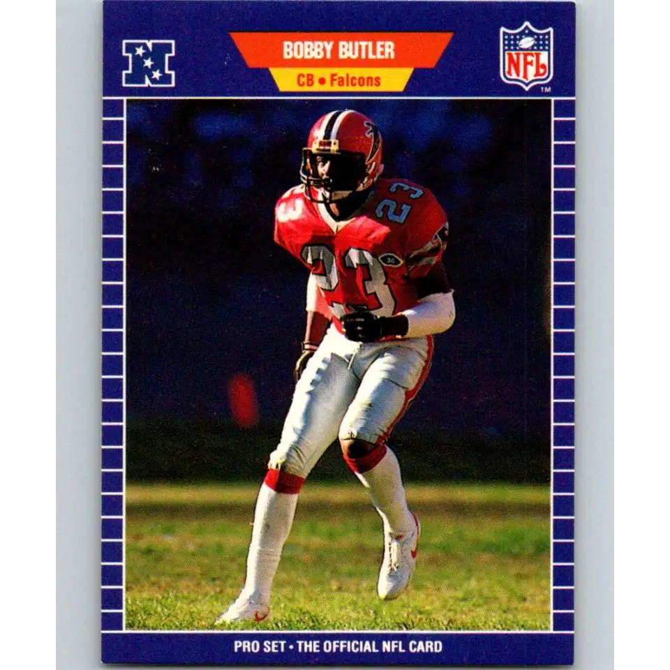 1989 Pro Set #4 Bobby Butler NM-MT Atlanta Falcons Football Card Image 1