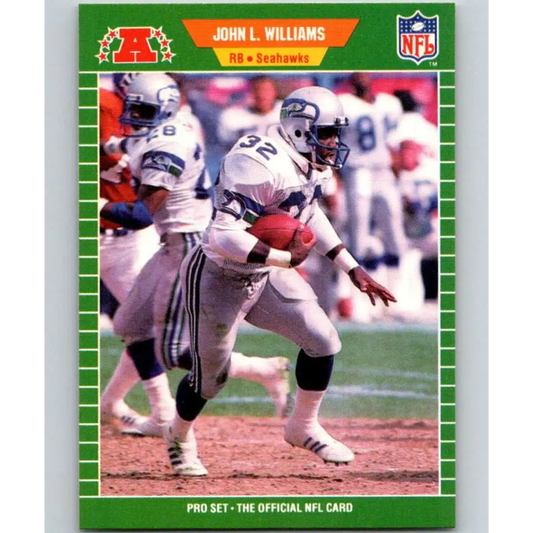 1989 Pro Set #405 John Williams NM-MT Seattle Seahawks Football Card Image 1