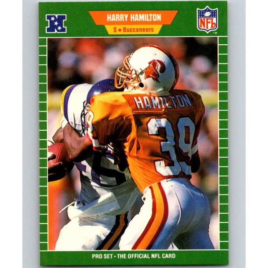1989 Pro Set #412 Harry Hamilton NM-MT Tampa Bay Buccaneers Football Card Image 1