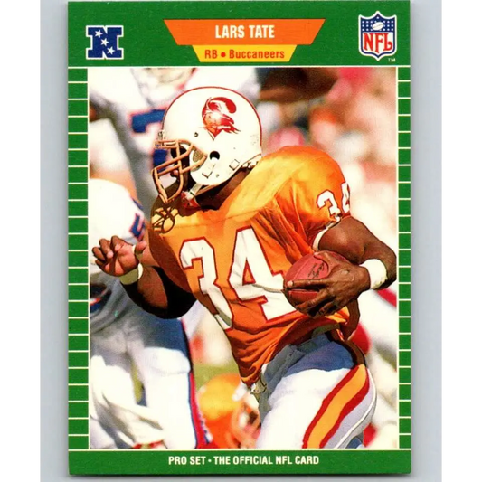 1989 Pro Set #418 Lars Tate NM-MT Tampa Bay Buccaneers Football Card Image 1