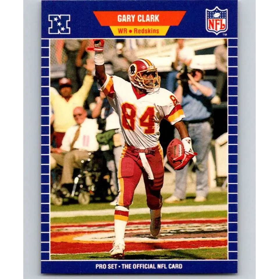1989 Pro Set #424 Gary Clark NM-MT Washington Redskins Football Card Image 1