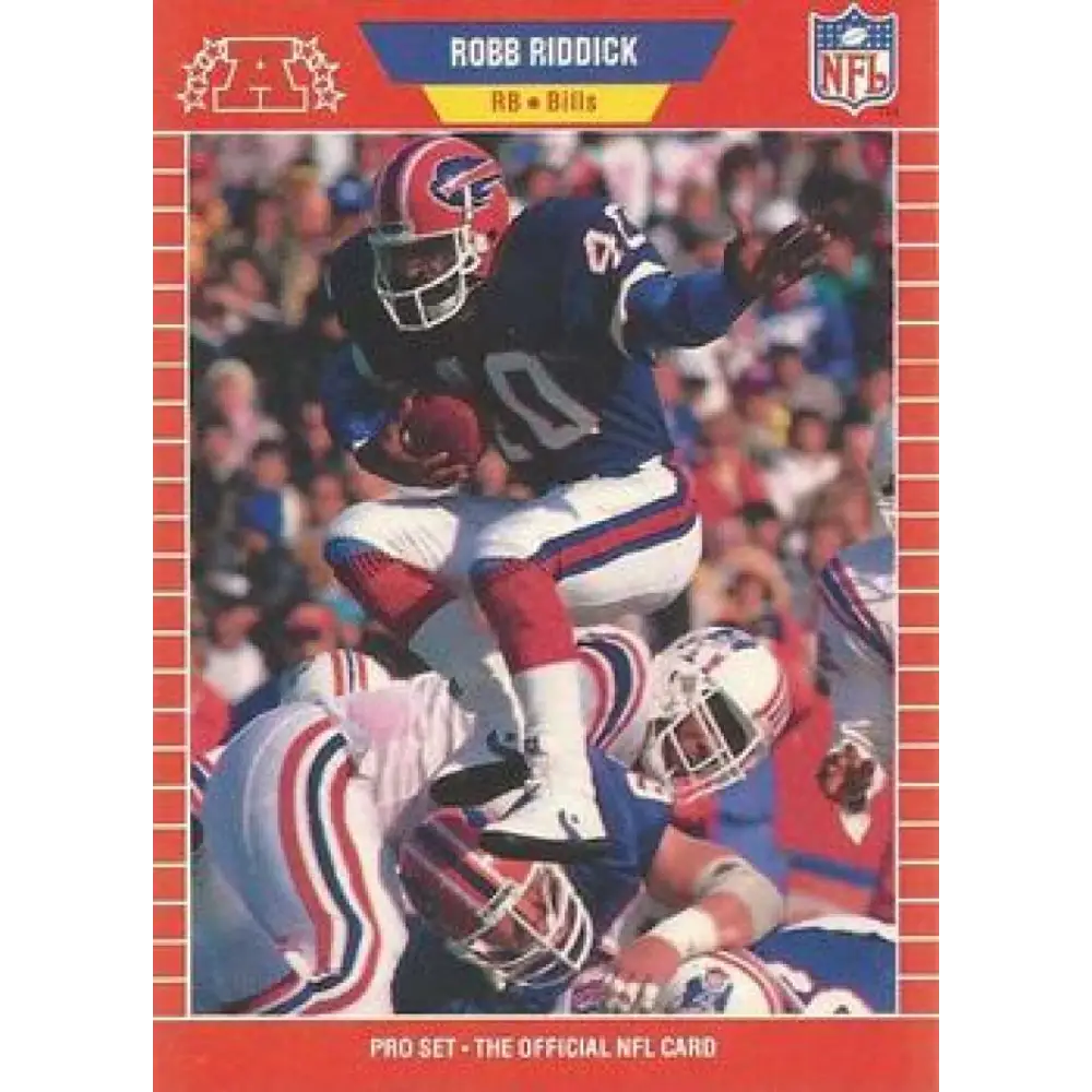 1989 Pro Set #444 Robb Riddick NM-MT Buffalo Bills Football Card Image 1