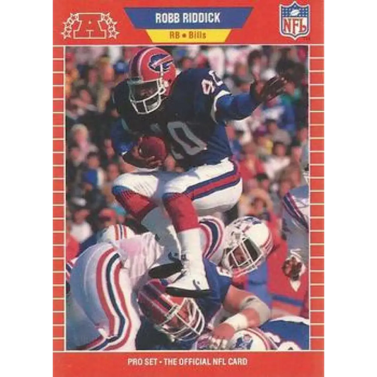 1989 Pro Set #444 Robb Riddick NM-MT Buffalo Bills Football Card Image 1