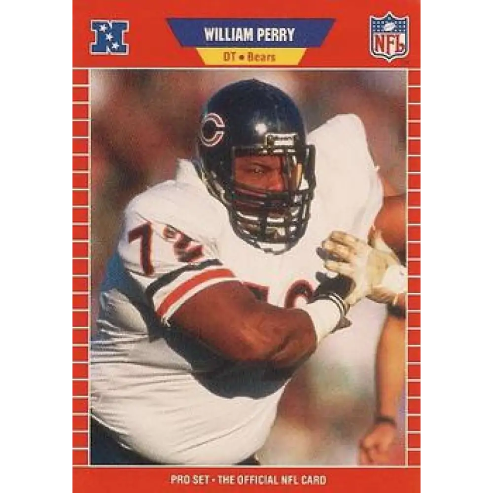 1989 Pro Set #445 William Perry NM-MT Chicago Bears Football Card Image 1