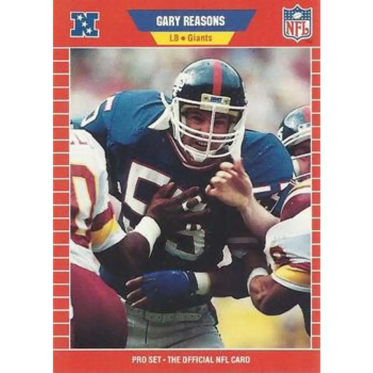 1989 Pro Set #471 Gary Reasons NM-MT RC Rookie New York Giants Football Card Image 1