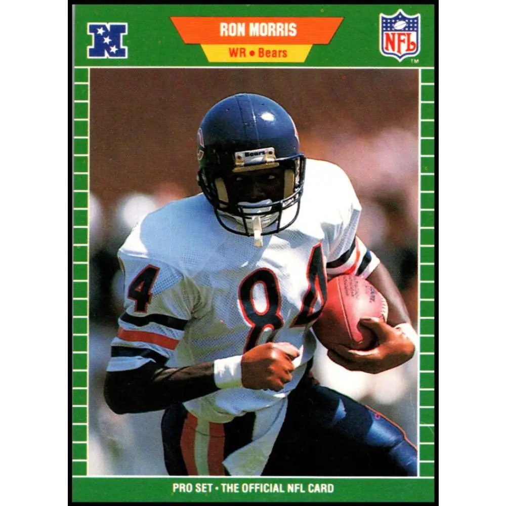 1989 Pro Set #47b Ron Morris NM-MT RC Rookie Chicago Bears Football Card Image 1