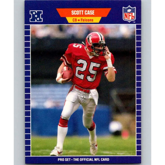 1989 Pro Set #5 Scott Case NM-MT RC Rookie Atlanta Falcons Football Card Image 1