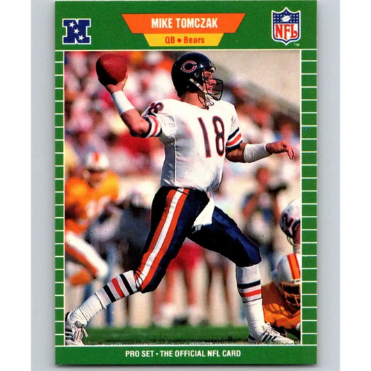 1989 Pro Set #51 Mike Tomczak NM-MT Chicago Bears Football Card Image 1