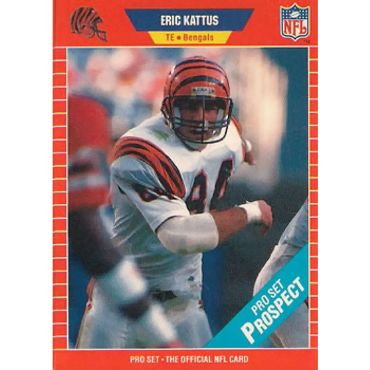 1989 Pro Set #518 Eric Kattus NM-MT Cincinnati Bengals Football Card Image 1